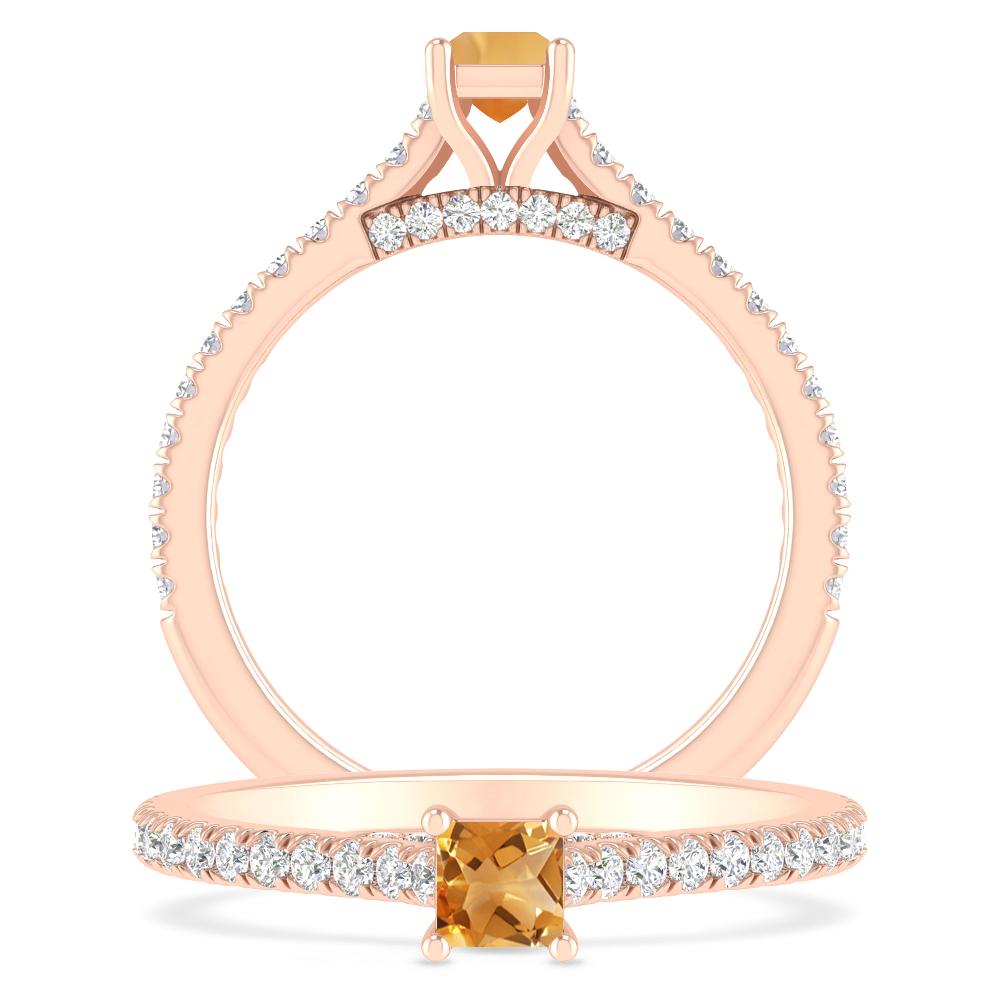 Rose Gold - Citrine