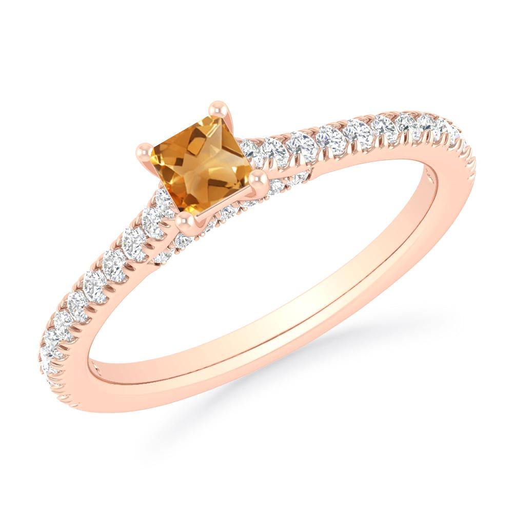 Rose Gold - Citrine