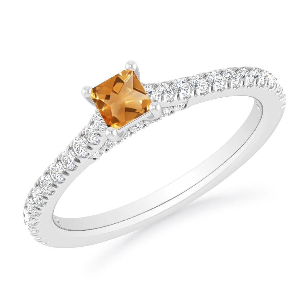 White Gold - Citrine