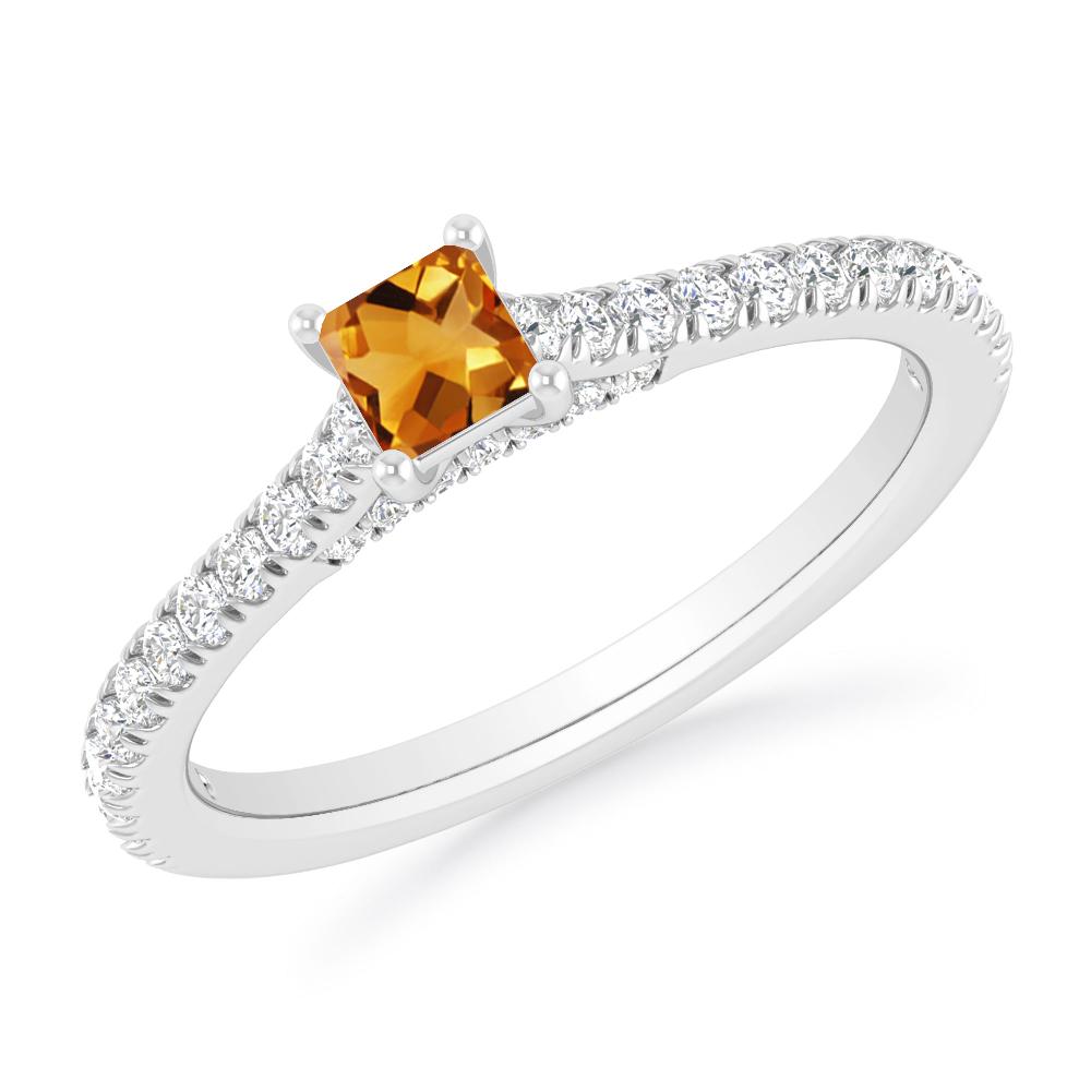 White Gold - Citrine