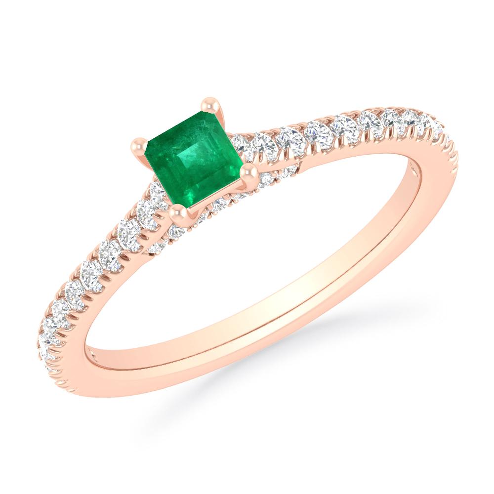 Rose Gold - Emerald