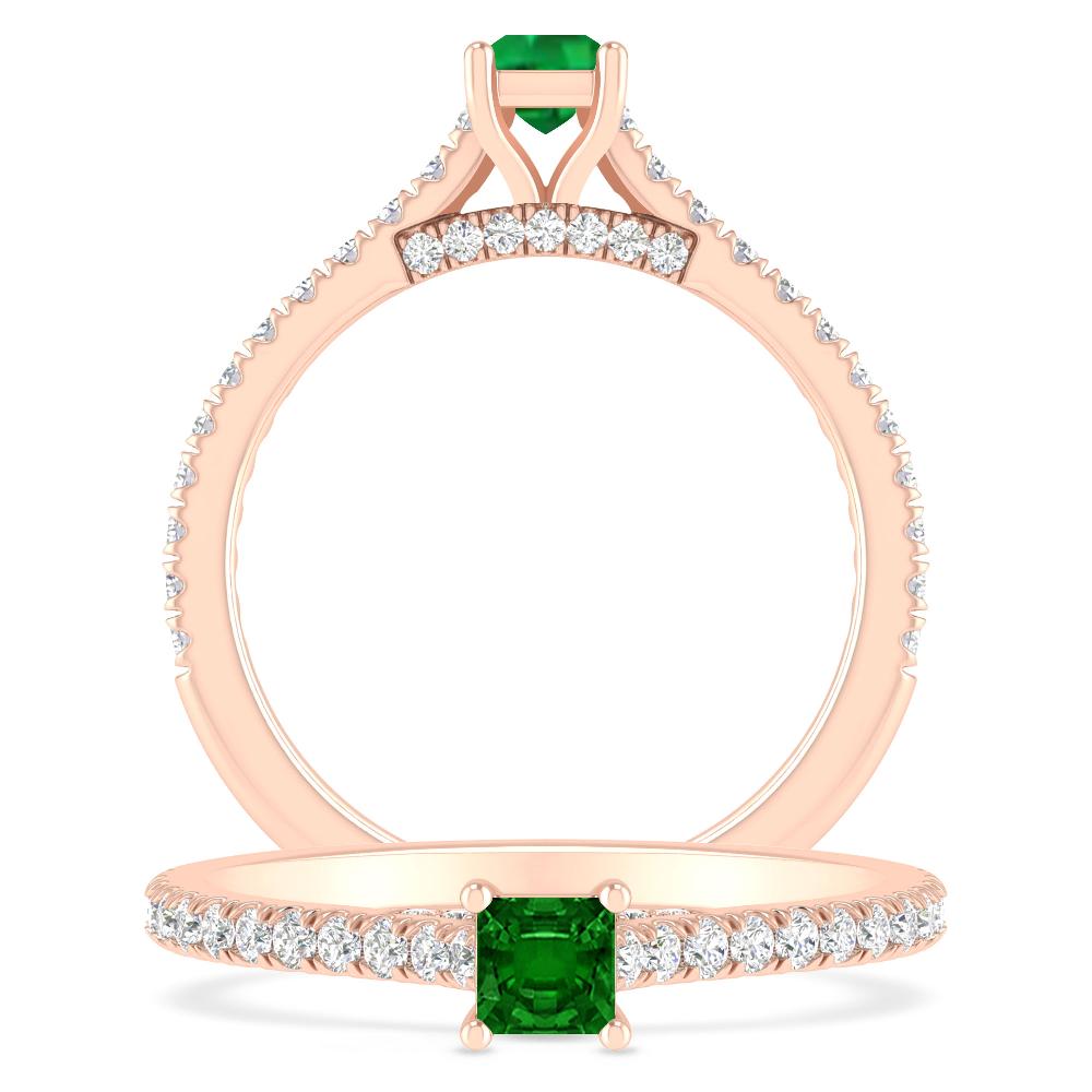 Rose Gold - Emerald