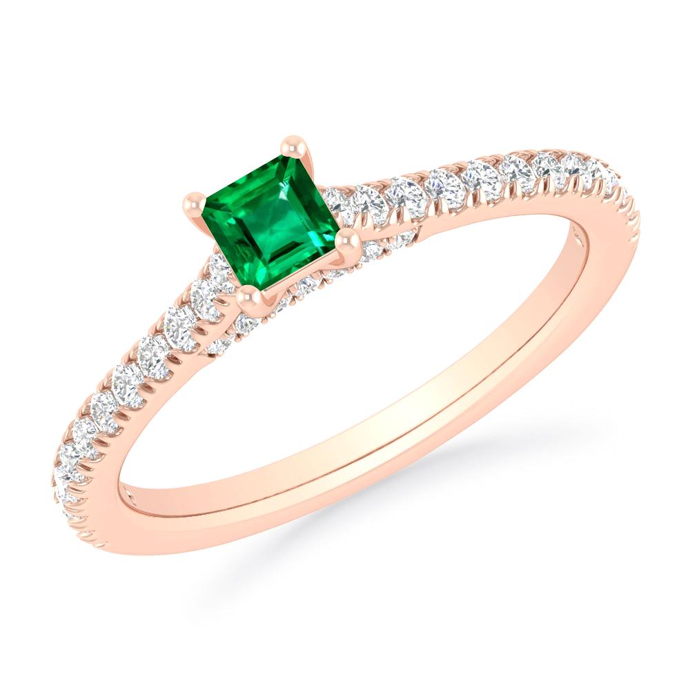 Rose Gold - Emerald