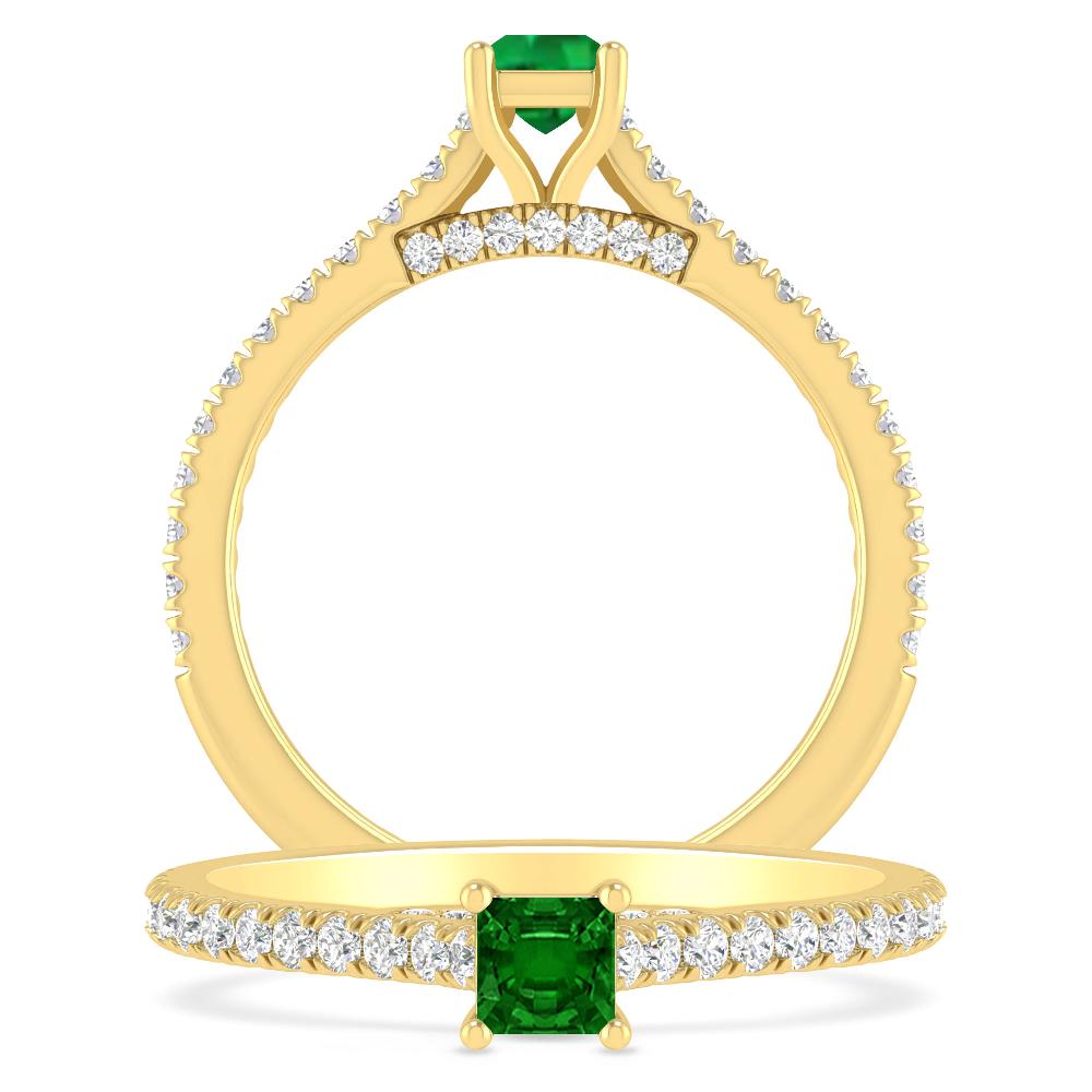 Yellow Gold - Emerald