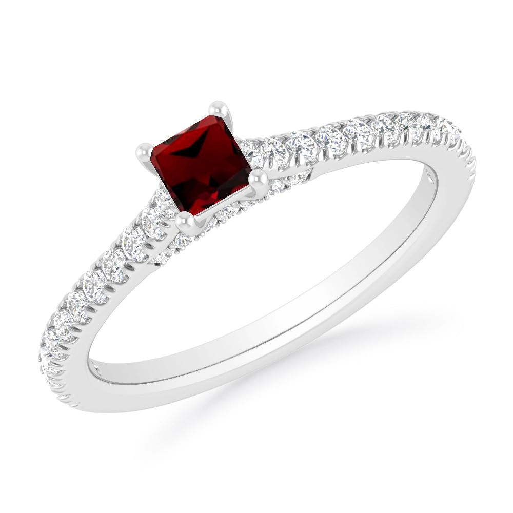 White Gold - Garnet