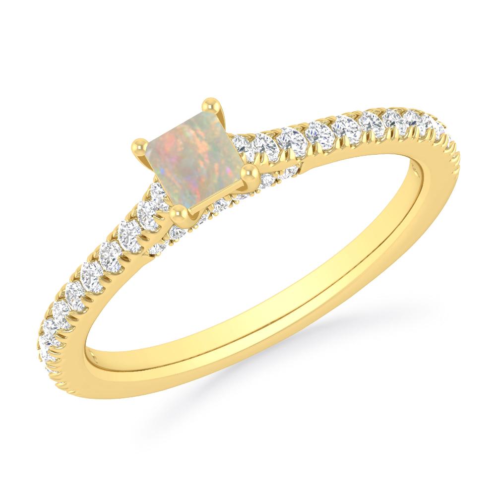 Yellow Gold - Opal