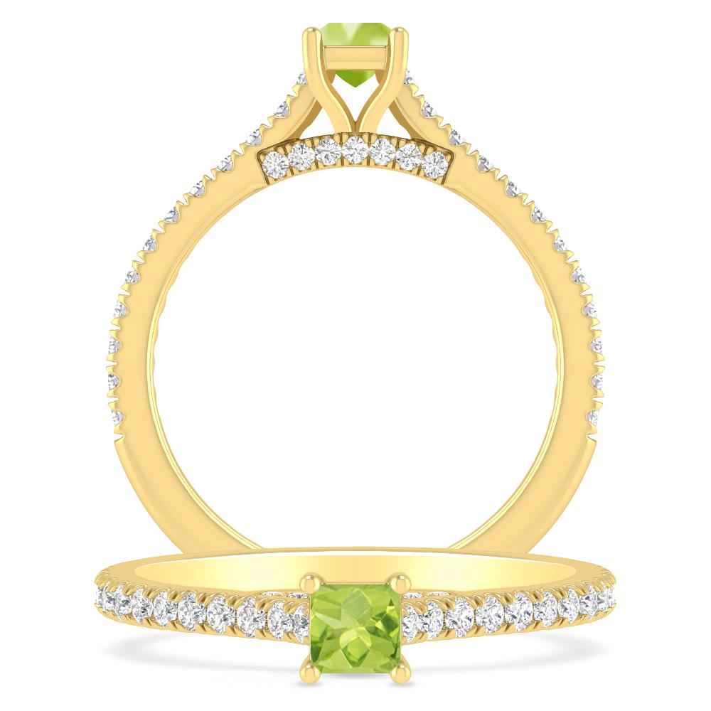 Yellow Gold - Peridot