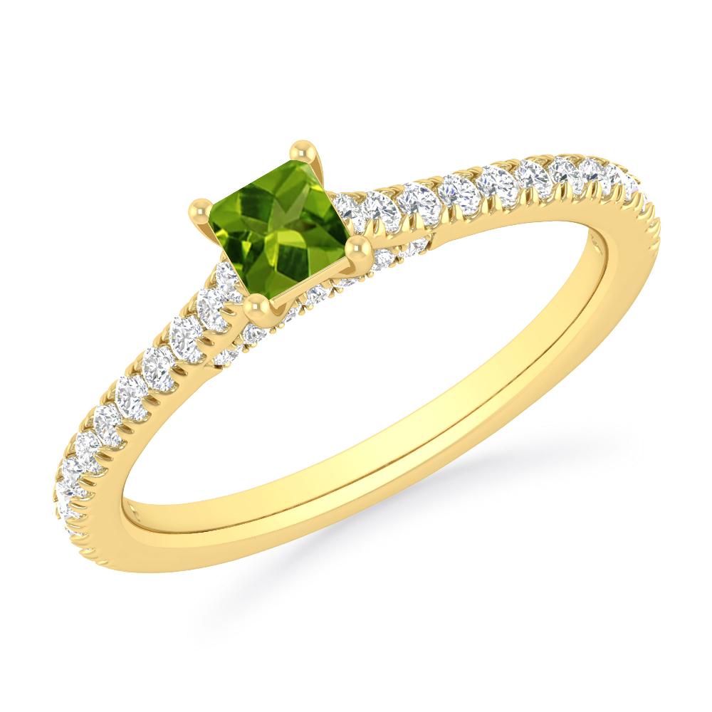 Yellow Gold - Peridot