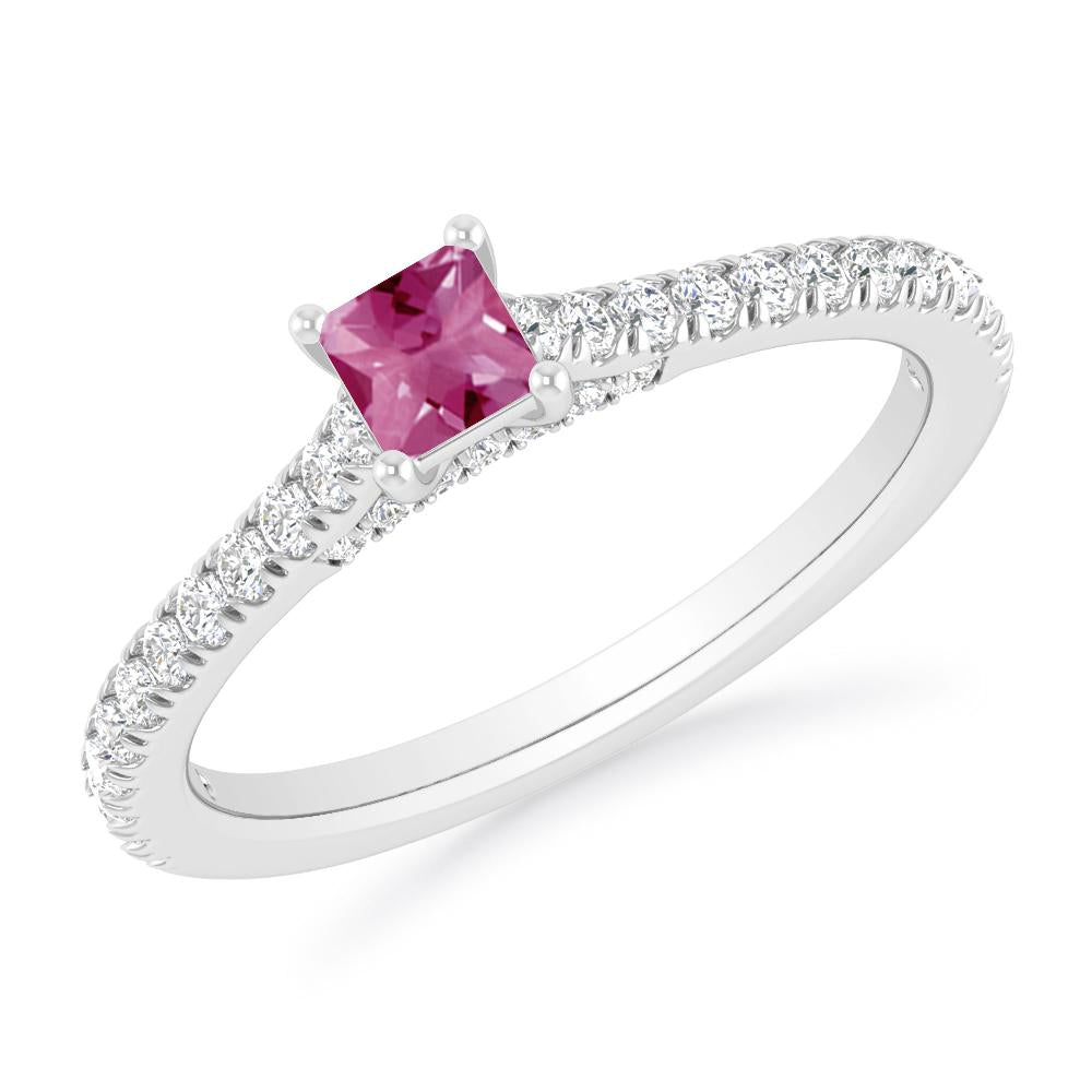 White Gold - Pink Tourmaline