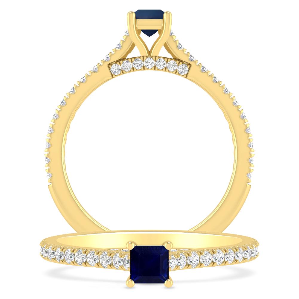 Yellow Gold - Sapphire