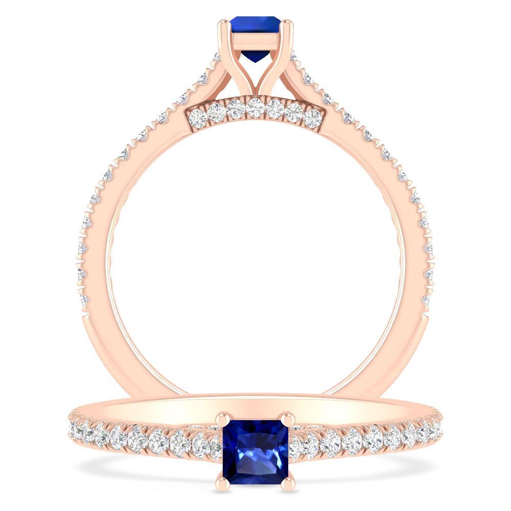 Rose Gold - Sapphire