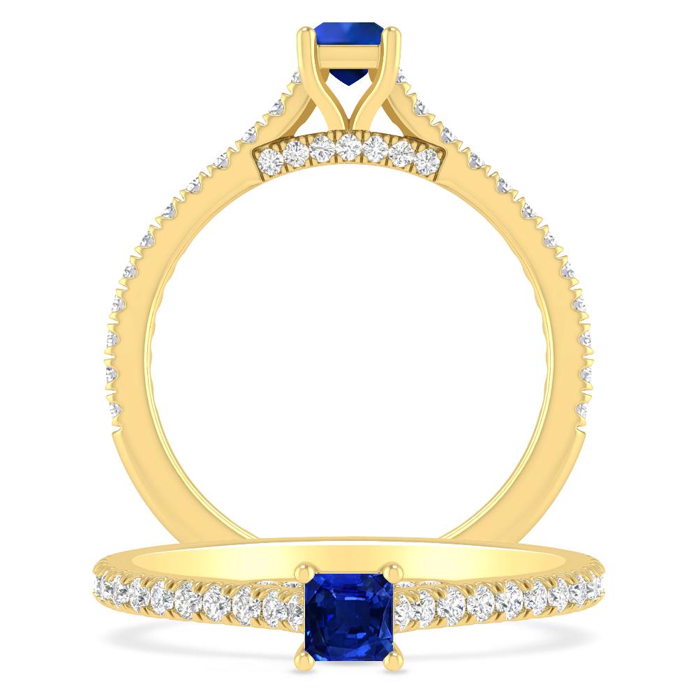 Yellow Gold - Sapphire