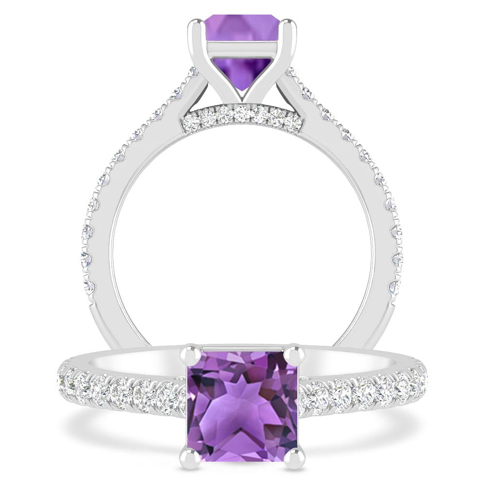 White Gold - Amethyst