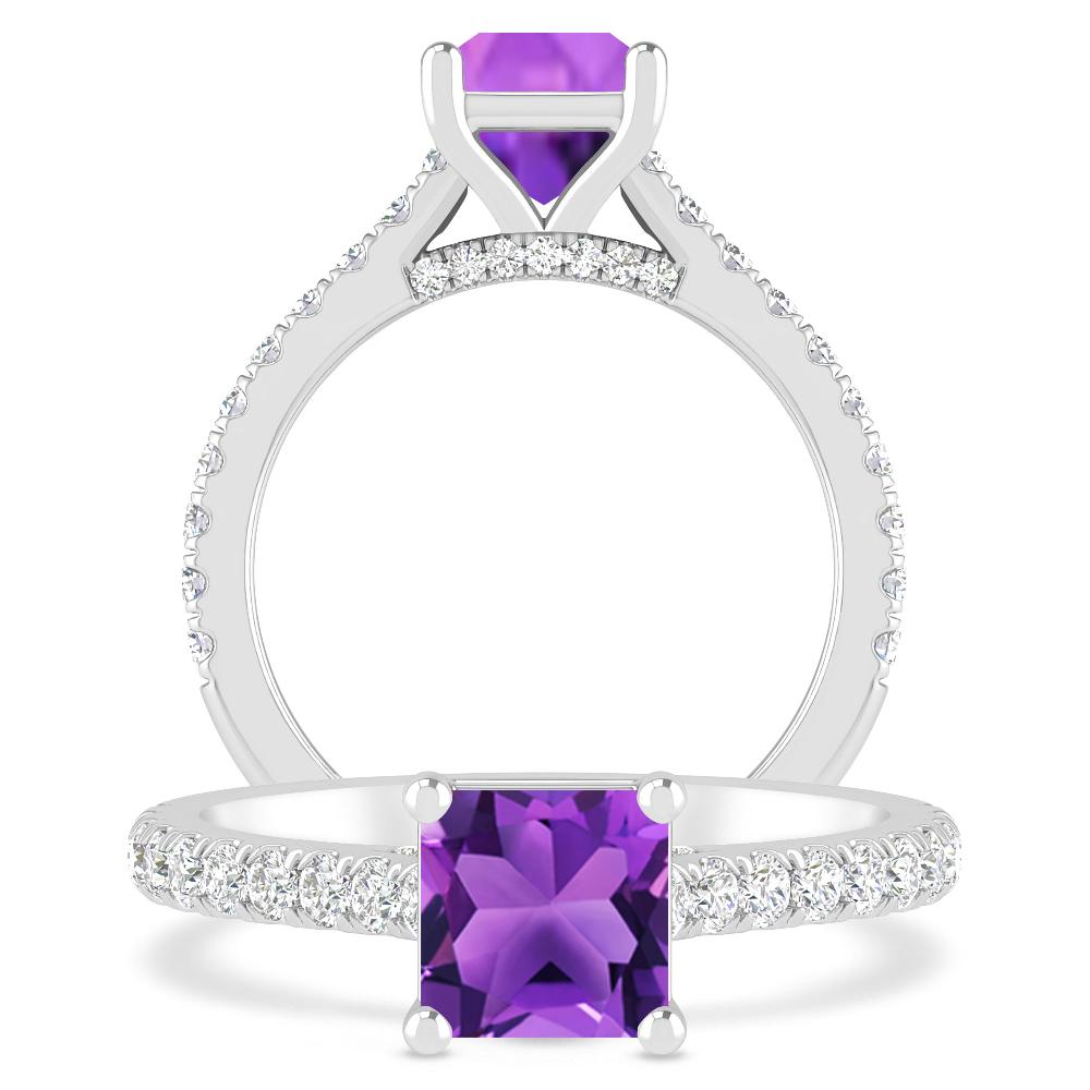 White Gold - Amethyst