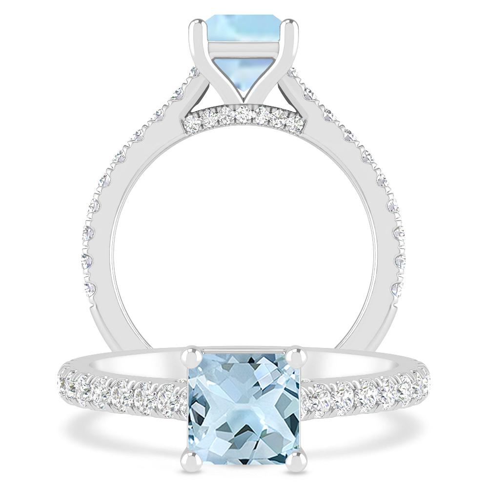 White Gold - Aquamarine