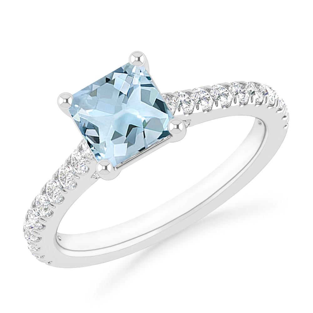 White Gold - Aquamarine