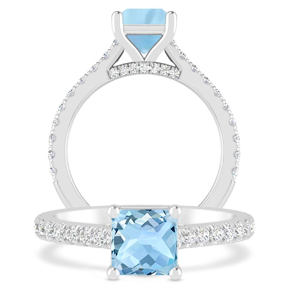 White Gold - Aquamarine