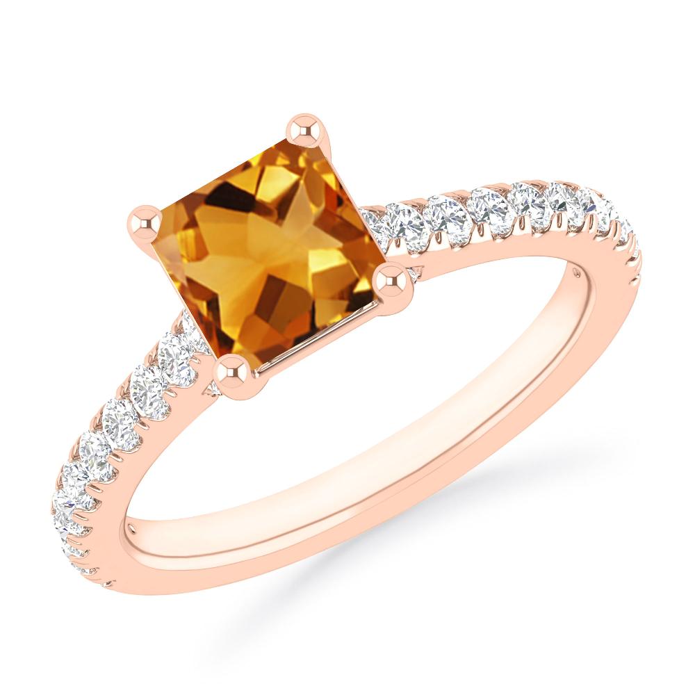 Rose Gold - Citrine