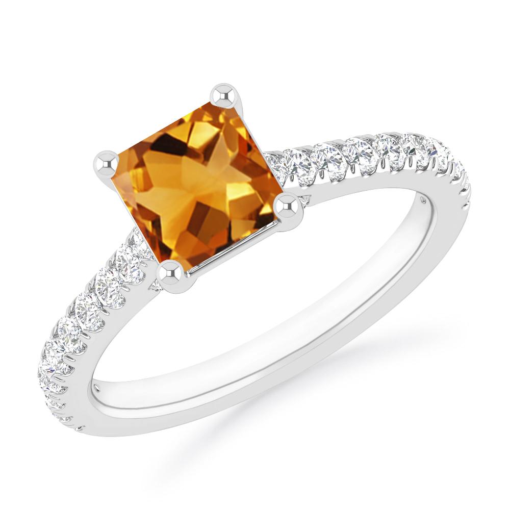 White Gold - Citrine