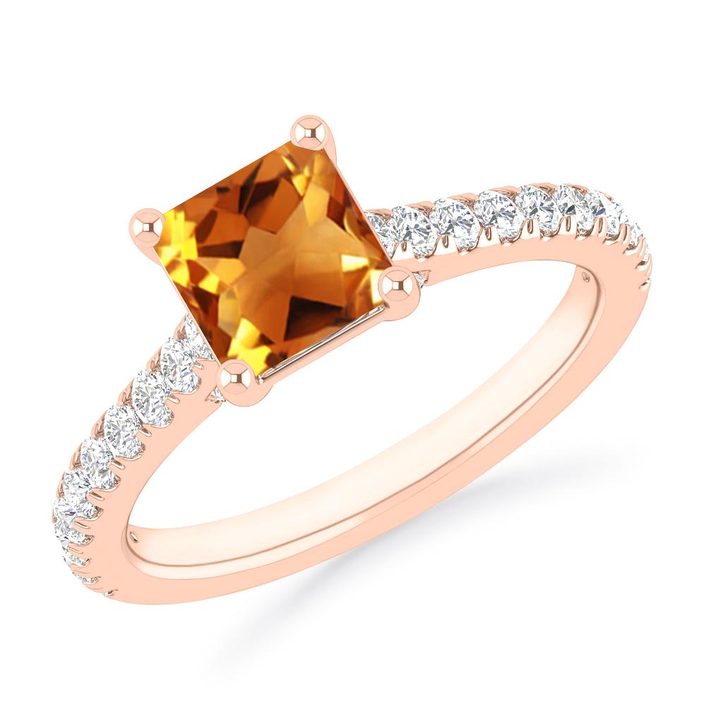 Rose Gold - Citrine