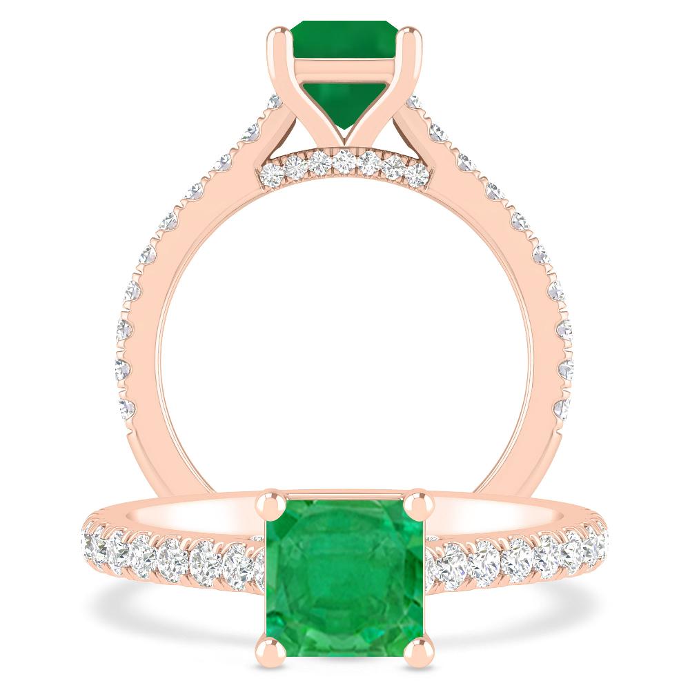 Rose Gold - Emerald