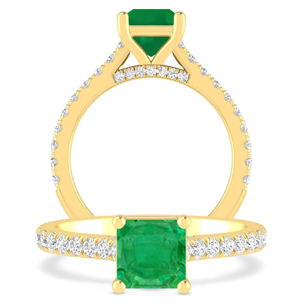 Yellow Gold - Emerald