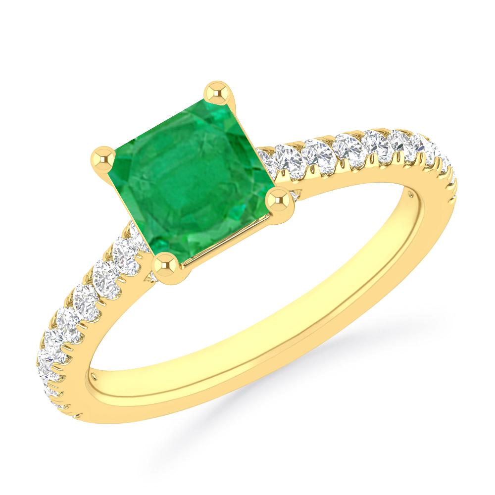 Yellow Gold - Emerald