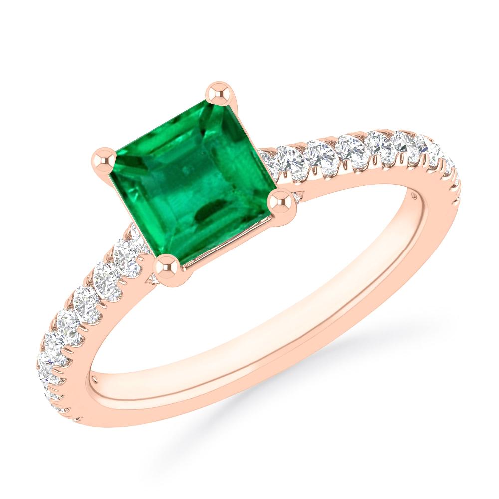 Rose Gold - Emerald