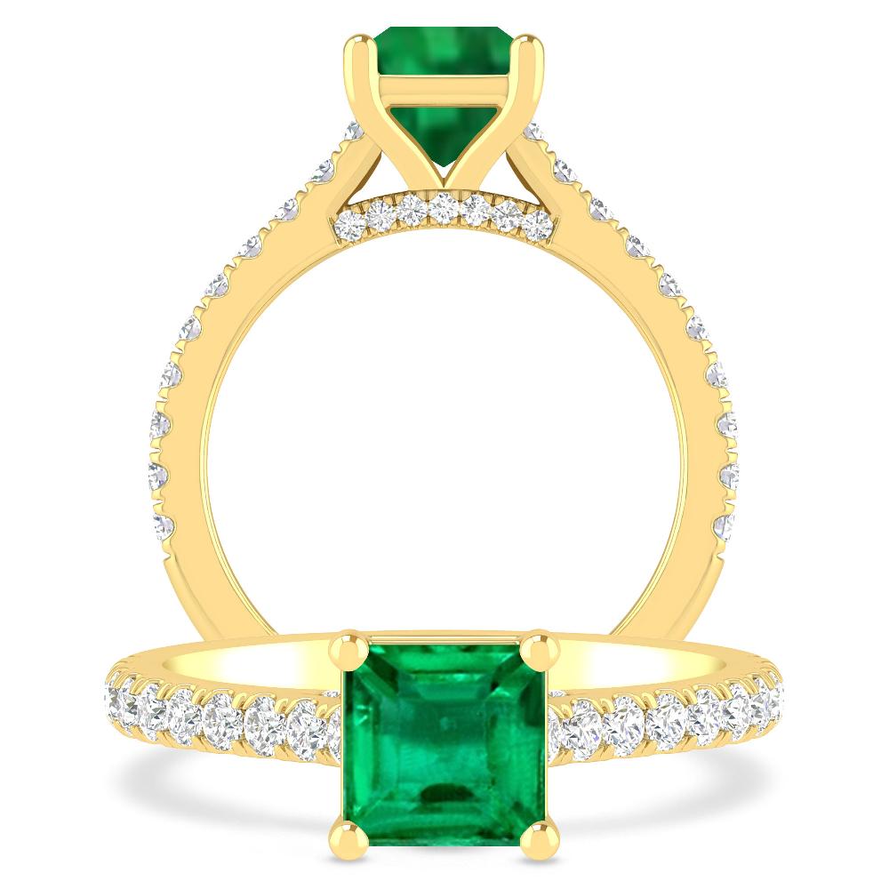 Yellow Gold - Emerald