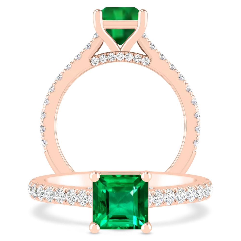 Rose Gold - Emerald