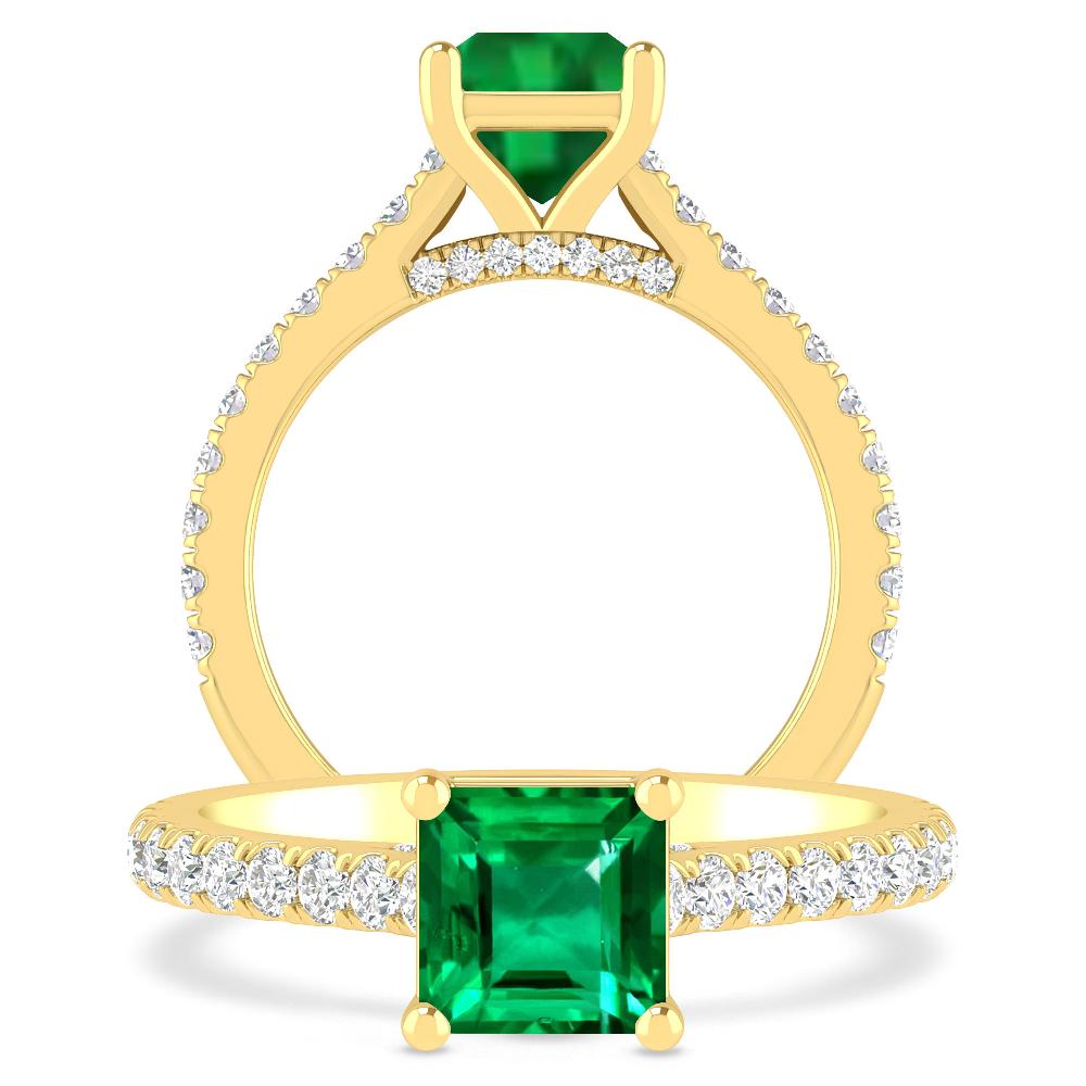 Yellow Gold - Emerald