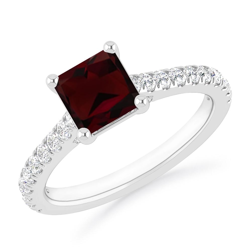 White Gold - Garnet