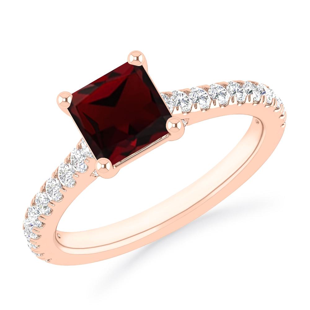 Rose Gold - Garnet