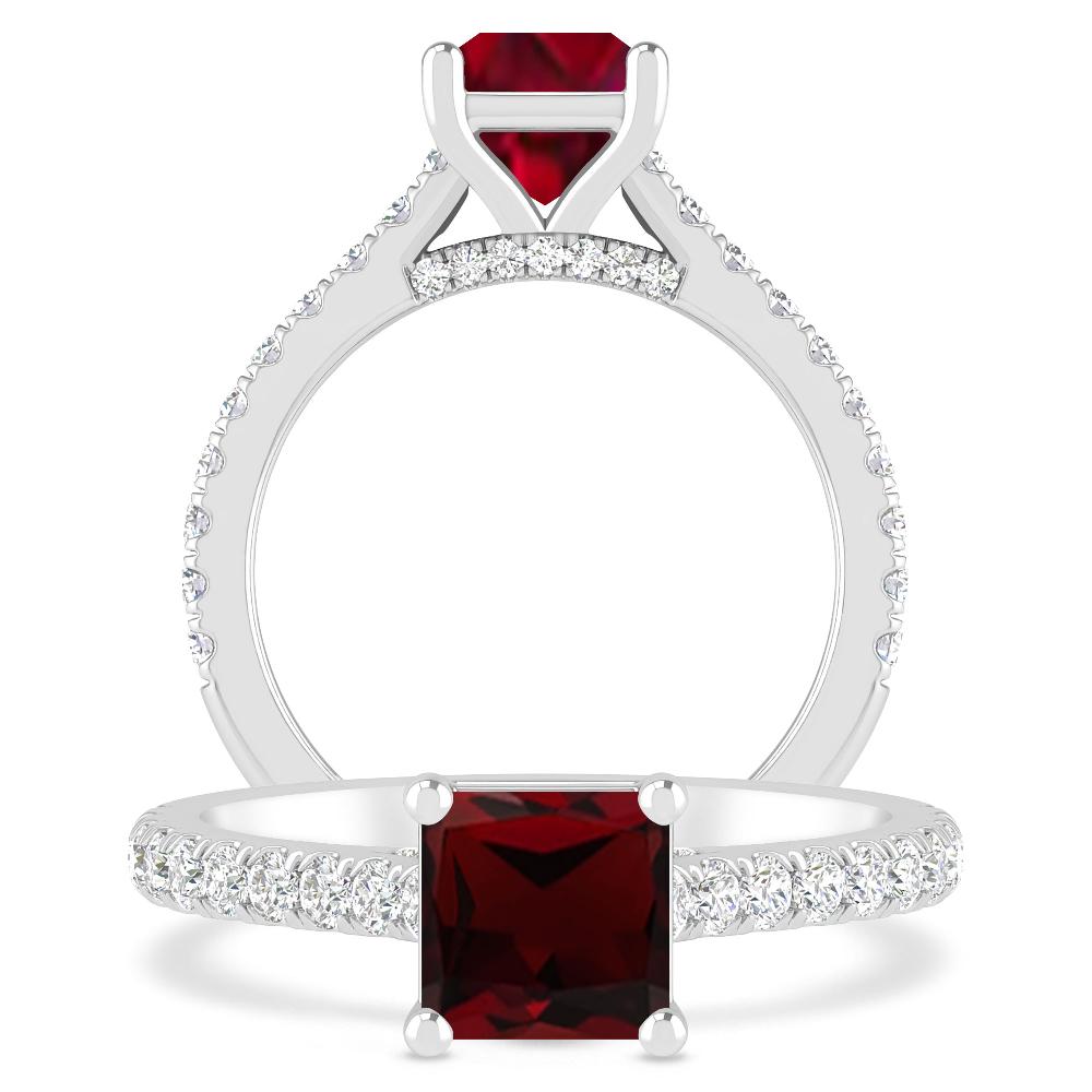 White Gold - Garnet