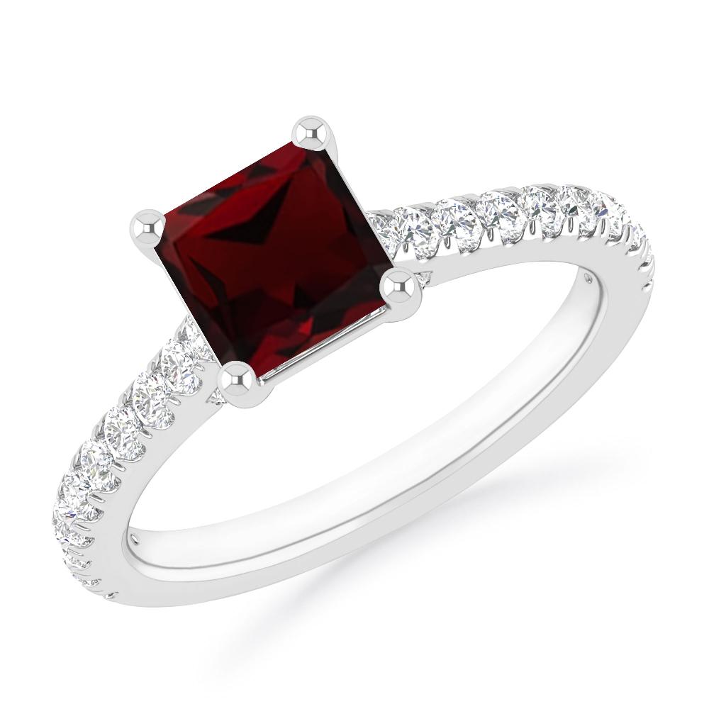 White Gold - Garnet