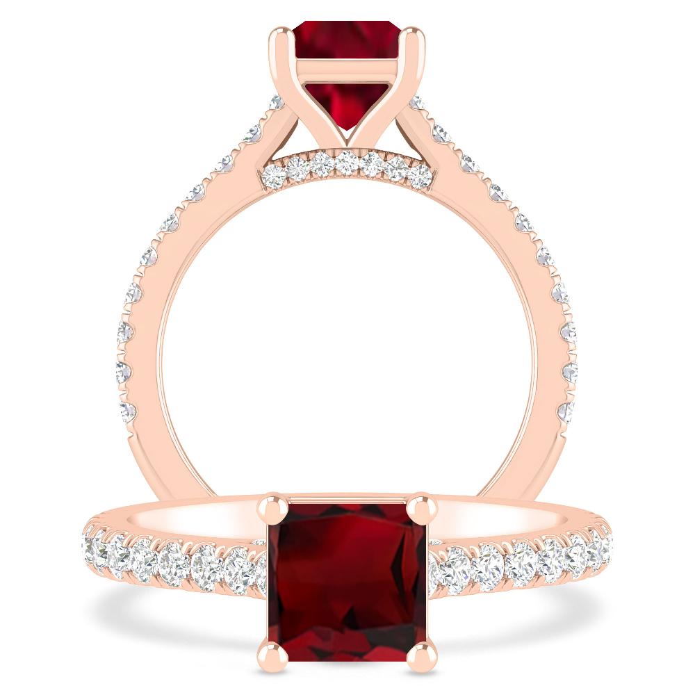 Rose Gold - Garnet