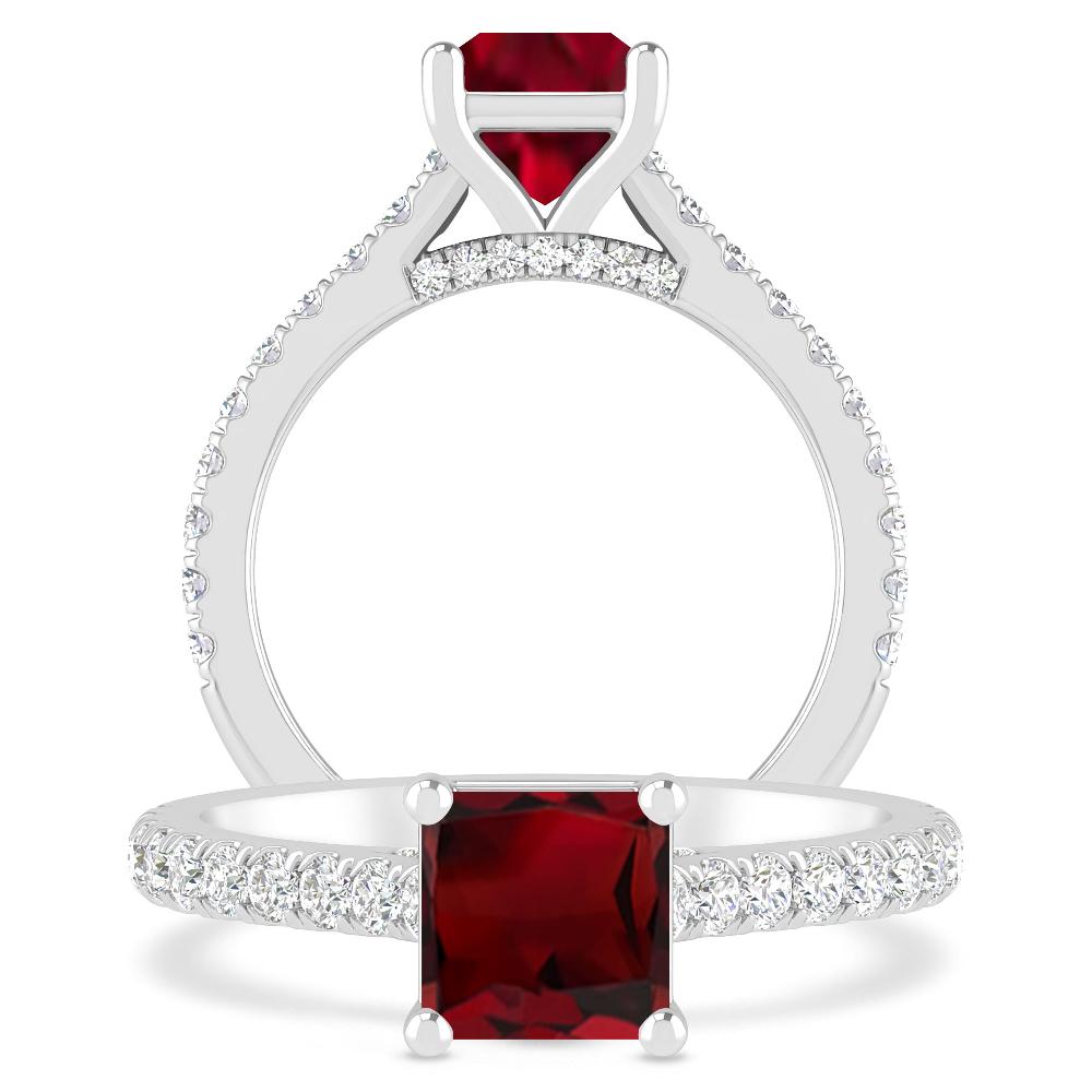 White Gold - Garnet