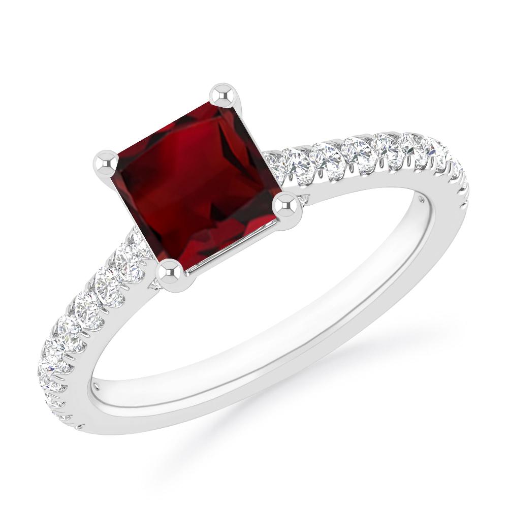 White Gold - Garnet