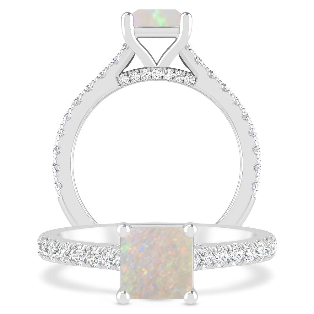 White Gold - Opal