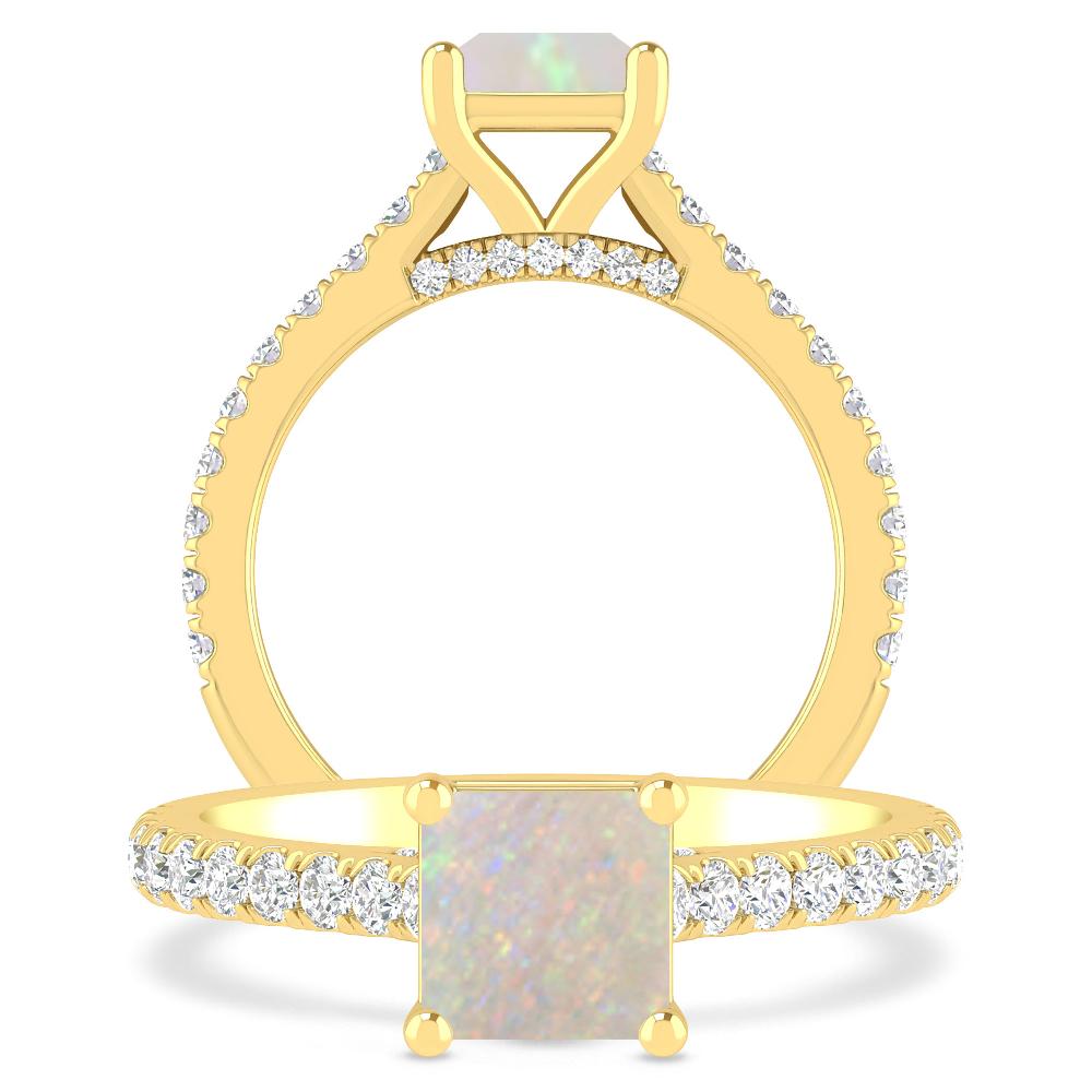 Yellow Gold - Opal