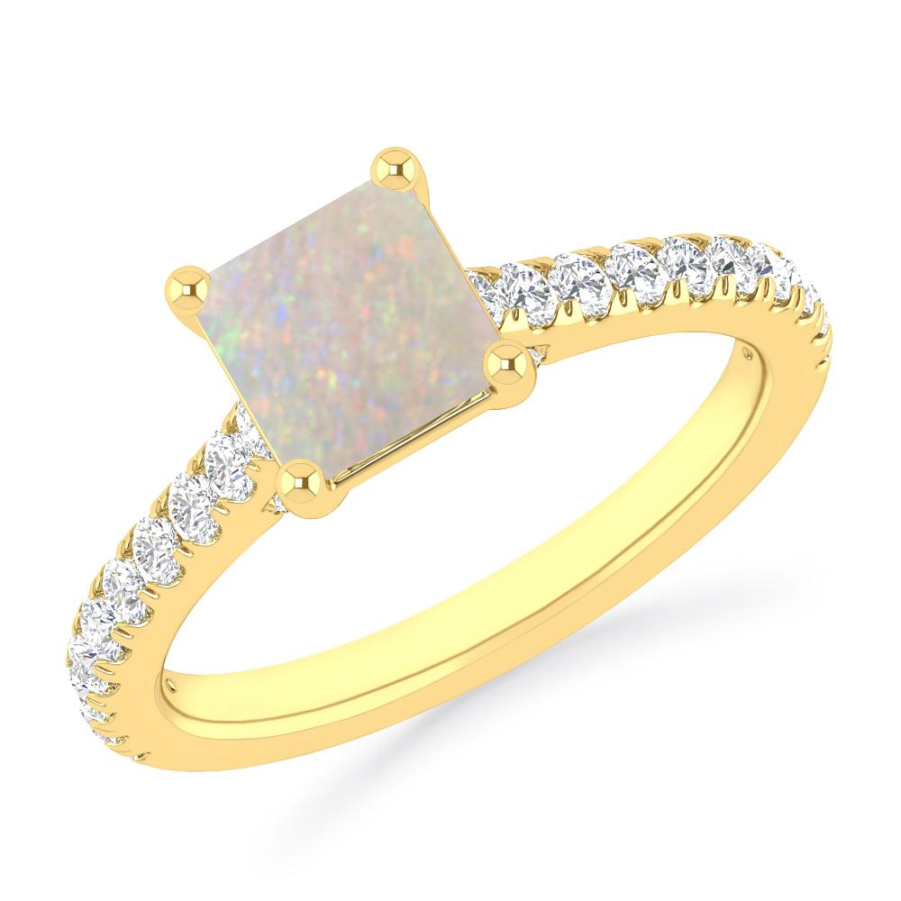 Yellow Gold - Opal