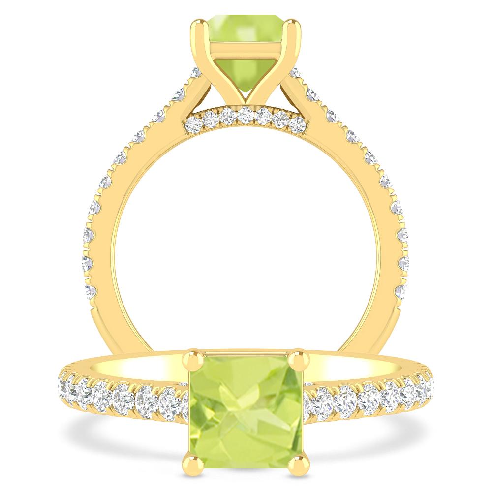 Yellow Gold - Peridot