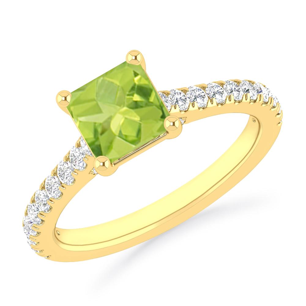 Yellow Gold - Peridot