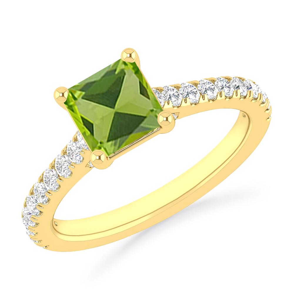 Yellow Gold - Peridot