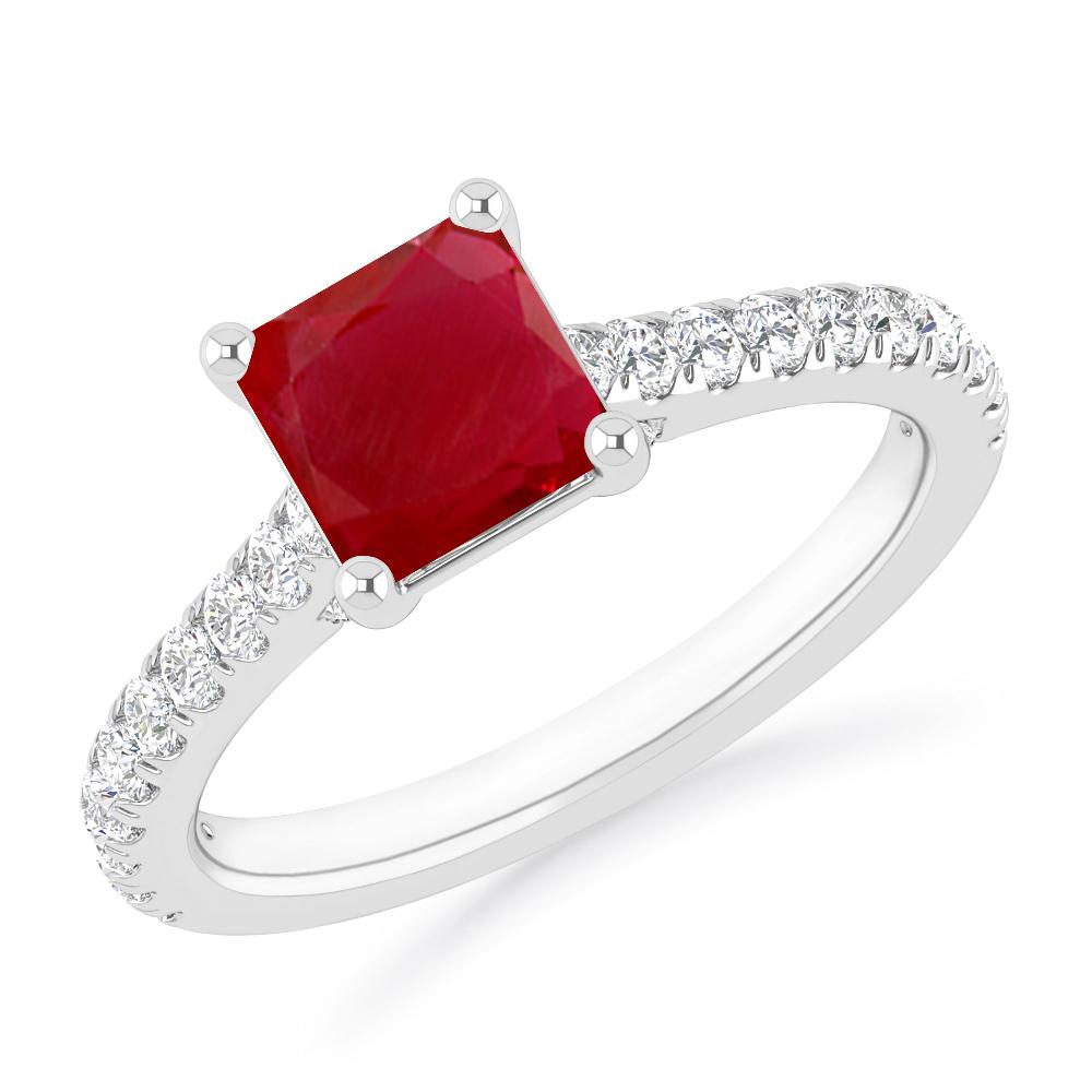 White Gold - Ruby