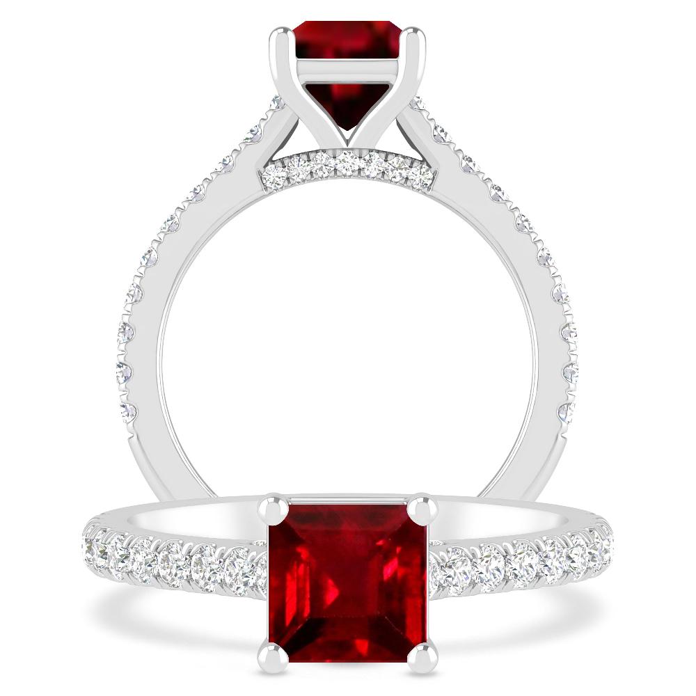 White Gold - Ruby