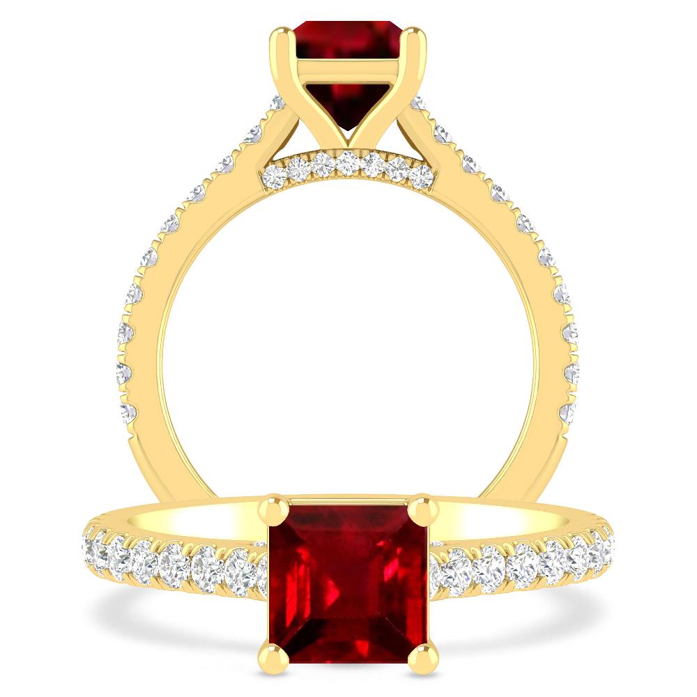 Yellow Gold - Ruby