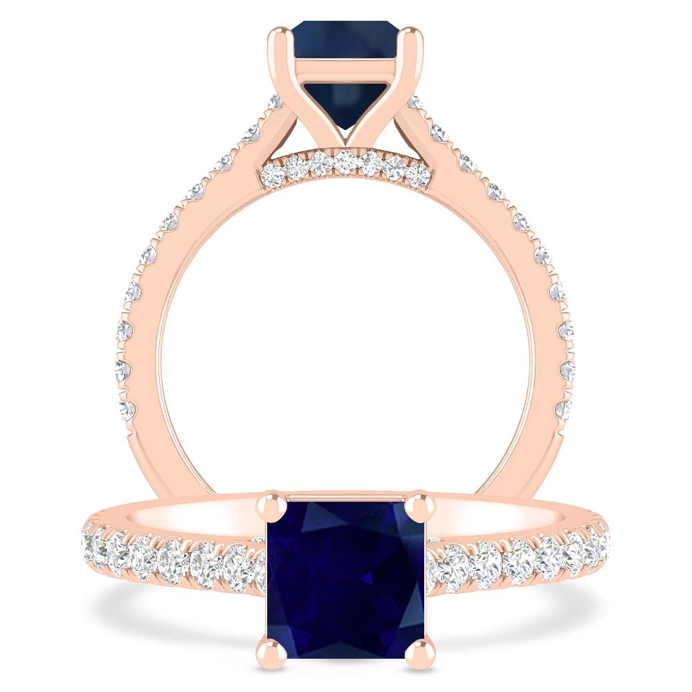 Rose Gold - Sapphire