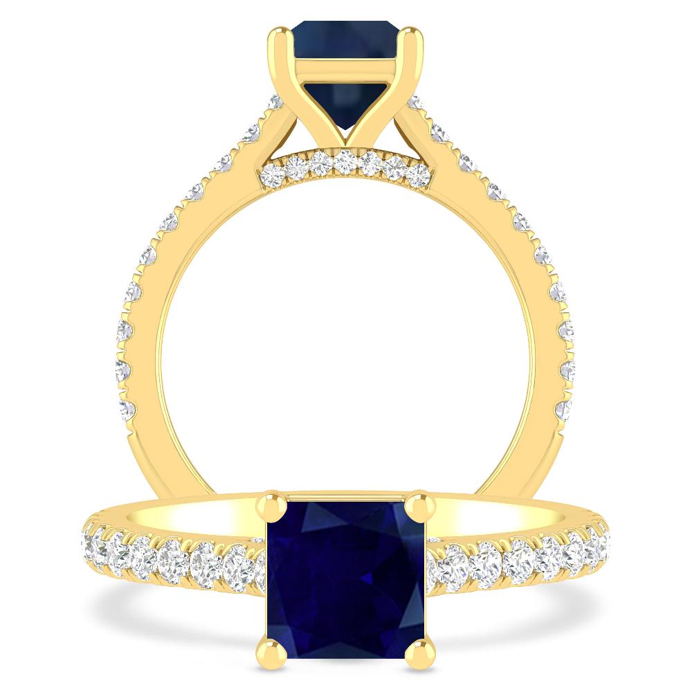 Yellow Gold - Sapphire