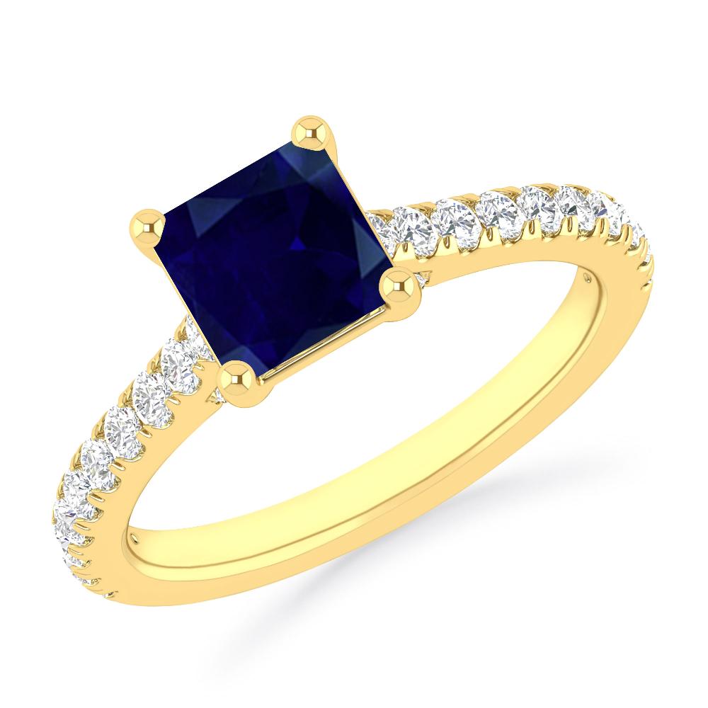 Yellow Gold - Sapphire